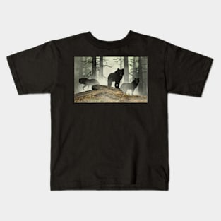 Black Wolves Kids T-Shirt